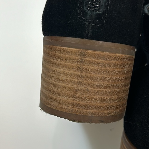 Lucky Brand Nacria Black Suede Perforated Booties Size 8.5 - Picture 16 of 16